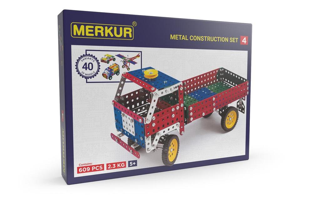 Merkur 4 stavebnice, 602 dílů, 40 modelů
